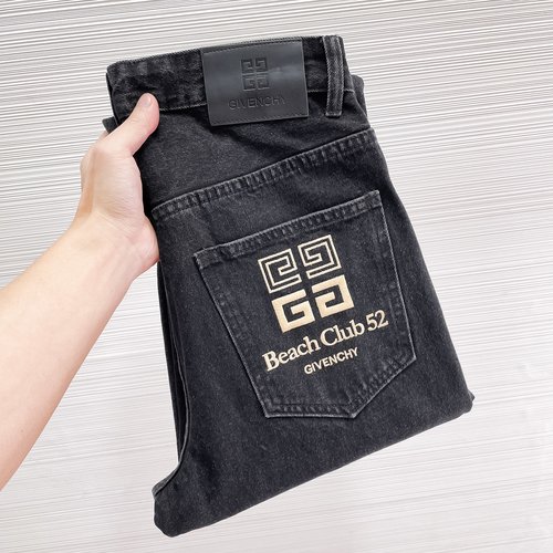 Givenchy Original Wash Jeans with Custom Logo and Embroidery