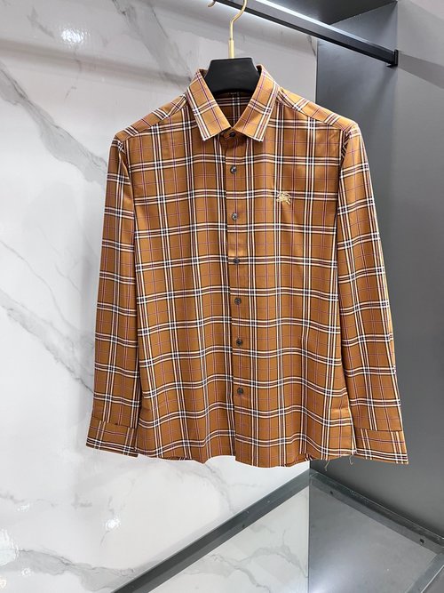 Burberry Original Quality Checked Shirt with Precise Alignment