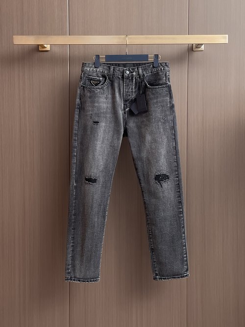 Prada High-Quality Original Development-Washed Jeans