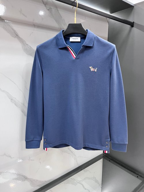 Thom Browne Luxury Custom Polo Shirt with Exquisite Craft