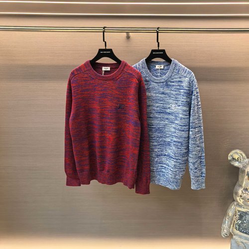 Hermes Embroidered Knit Sweater with Unique Design