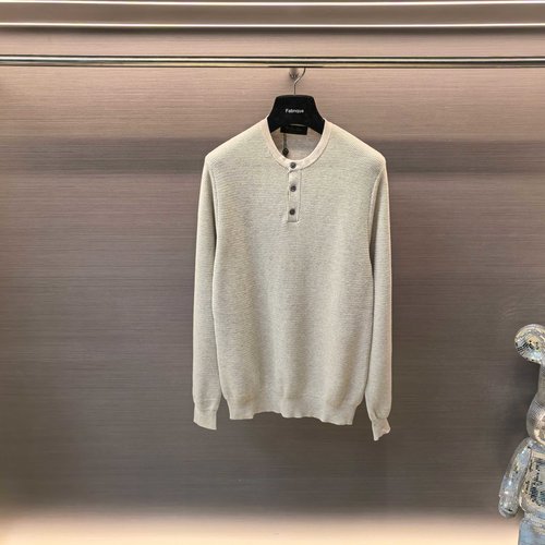 Loro Piana Fine Knit Long Sleeve Sweater with Good Quality