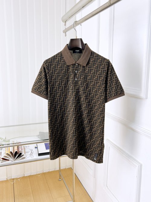 Fendi High-quality Short-sleeved Polo Shirt