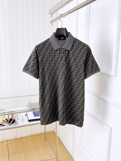 Fendi High-quality Short-sleeved Polo Shirt