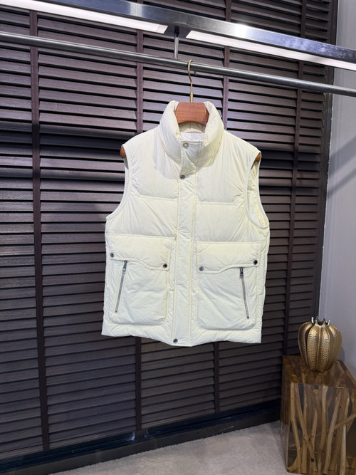 Prada Down Vest with Logo, Windproof and Warm