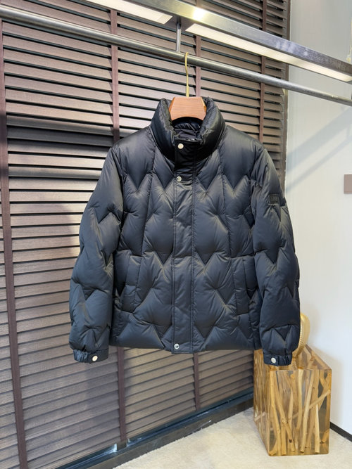 Dior Windproof Down Jacket Enhanced with Logo Hardware