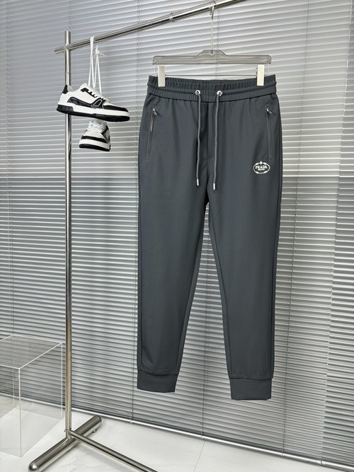 Prada Retro-Inspired Refundable Slim-Fit Casual Pants