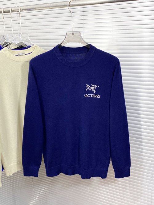 ArcTeryx Arc Logo Embroidered Cashmere Wool Blend Sweater