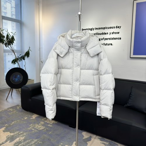 Fendi Short Puffer Jacket with Water-Repellent SoftMatte Fabric