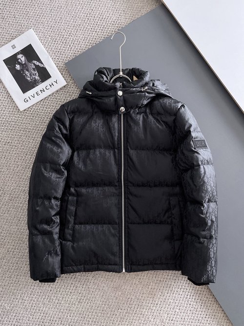 Dior Premium 90% Down Jacket with Logo and Colorful Design