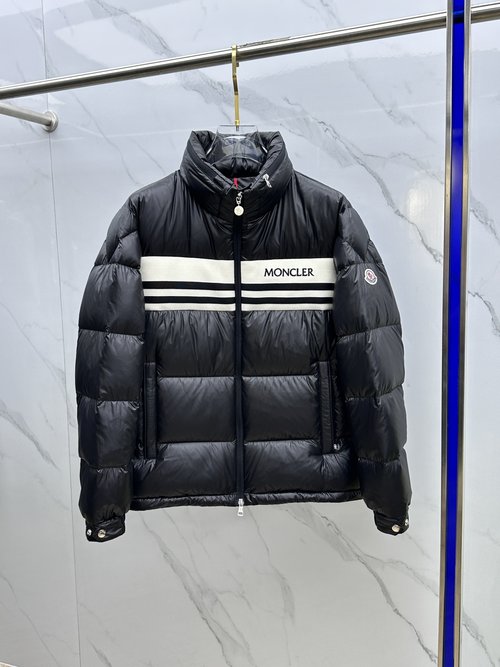 Moncler Premium White Goose Down Hooded Puffer Jacket
