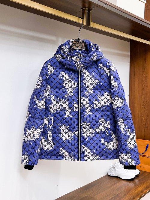 Gucci Premium Down Jacket with Classic Logo Combo