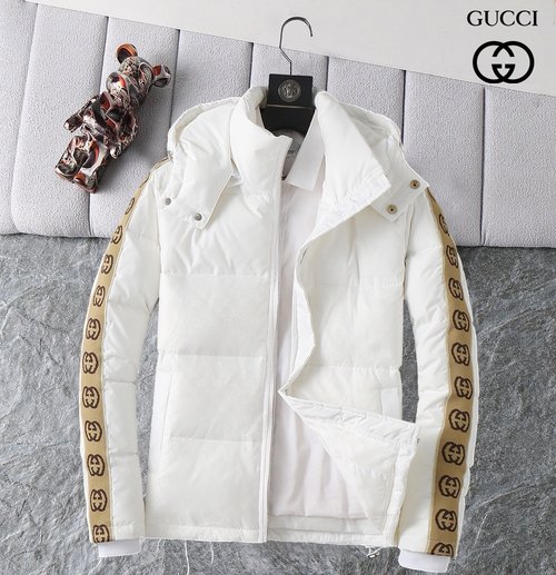 Gucci Full - Down Jackets with Classic Logo and Great Warmth