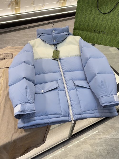Gucci High-Density Nylon Waterproof Hooded Down Jacket