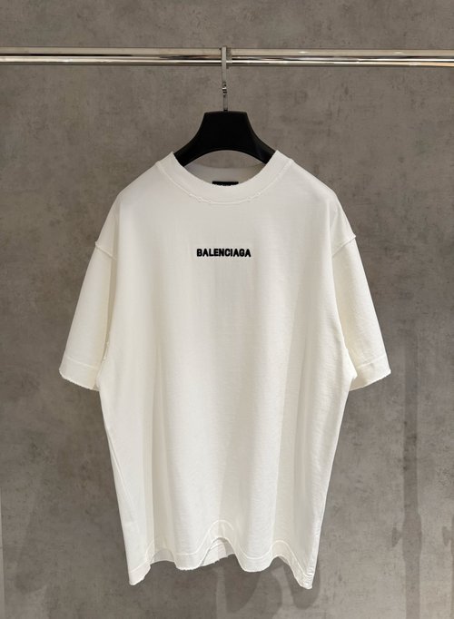 Balenciaga Logo-embroidered Cotton Short-sleeve T-shirt