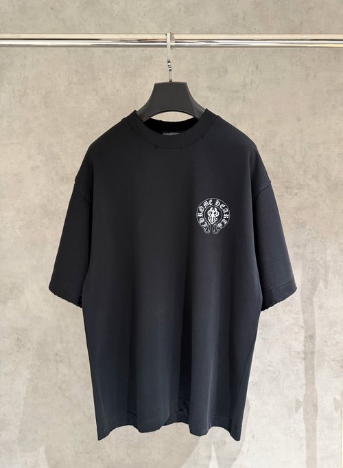 Chrome Hearts Digital Spray T-Shirt with Abrasion
