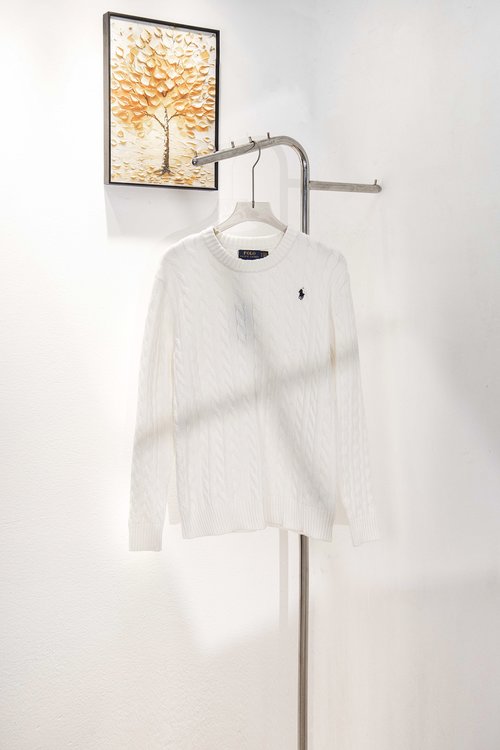 Polo Ralph Lauren Crew-neck Twisted Sweater, Four Colors, Unisex
