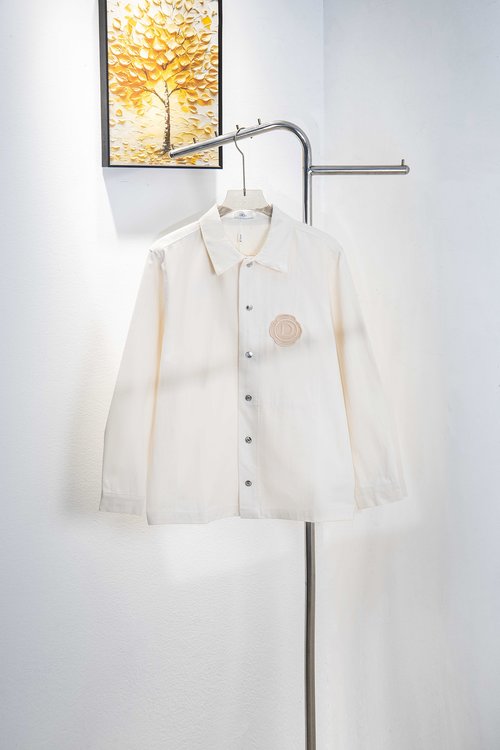 Dior Embroidered Denim Jacket with Natural Skin Tone Effect