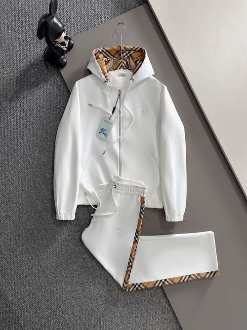 Burberry Premium Spliced Hooded Zipper Suit