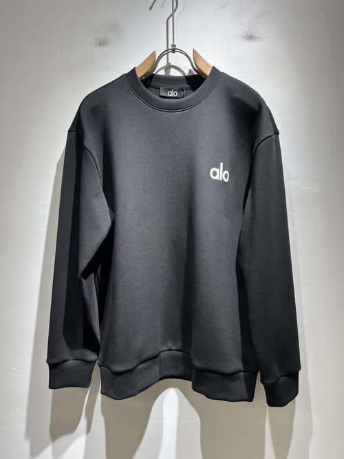 Alo Trendy Logo - Trimmed All - Cotton Sweatshirt