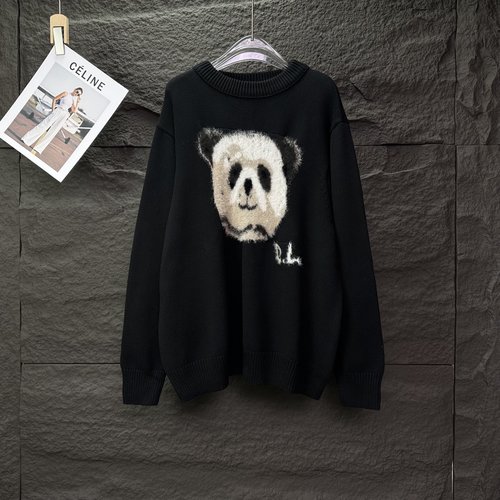 Polo Ralph Lauren Charlie Luciano Panda Embroidered Knitted Sweater