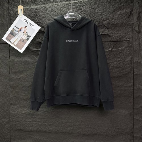 Balenciaga  Hoodie with Drill Letter Design