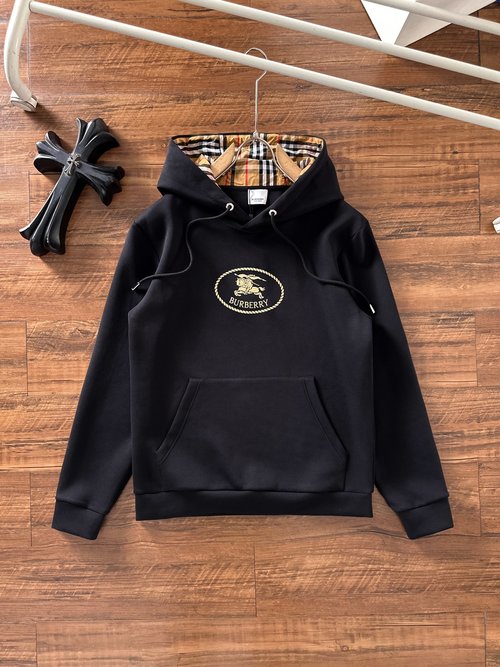Burberry Premium Quality Comfort-Fit Hooded Cotton Sweatshirt