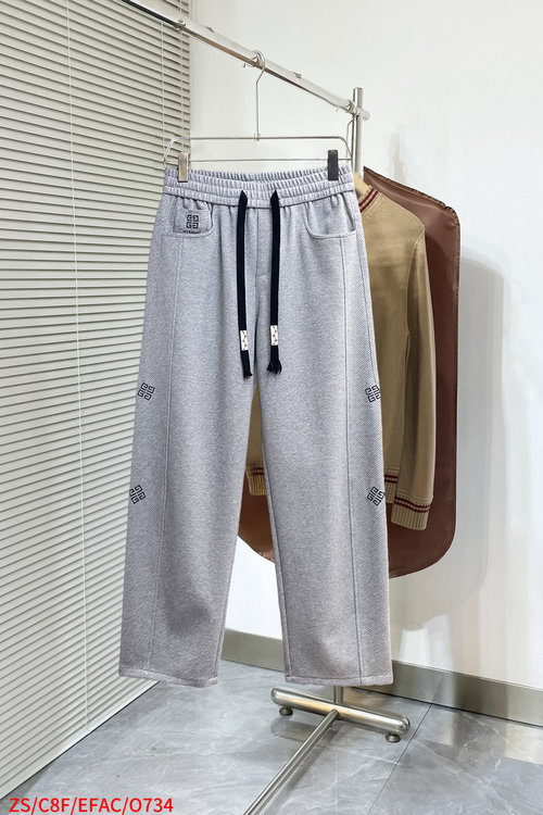 Givenchy New Casual Pants with Classic Logo, Providing High Comfort