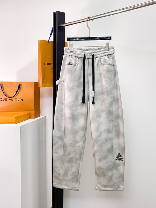 Vivienne Westhood New Casual Pants with Logo, High Comfort