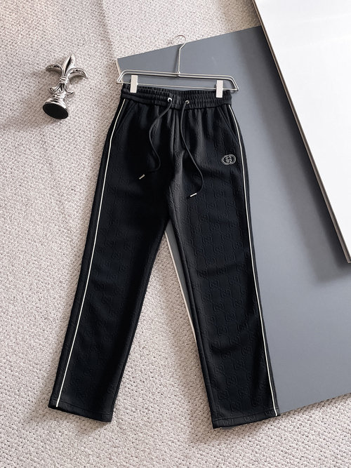 Gucci High - quality Casual Pants with Logo and Custom Fabric