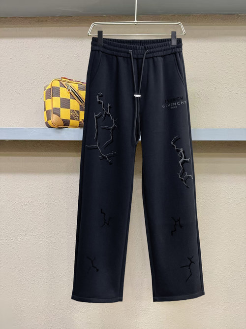 Givenchy New Casual Pants with Logo, High Comfort