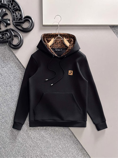 Fendi Stylish Unisex Hoodie with Unique Logo Design