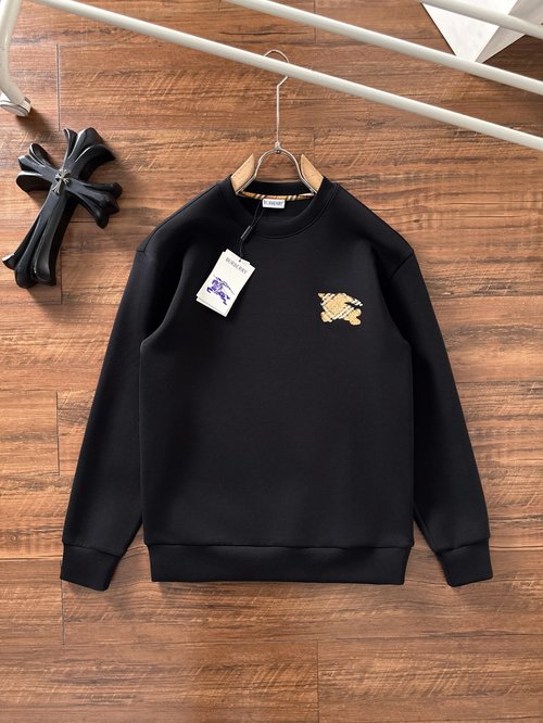 Burberry Embroidered Pullover Sweatshirt Crafted from Premium Fabric