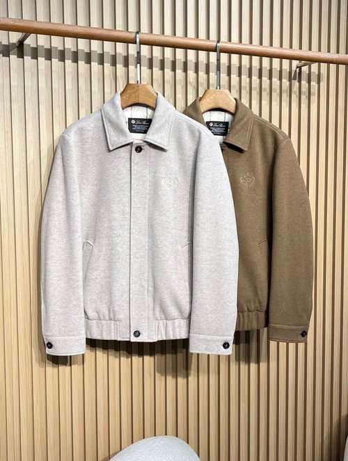 Loro Piana Well-Crafted Wool Down Jacket with Logo