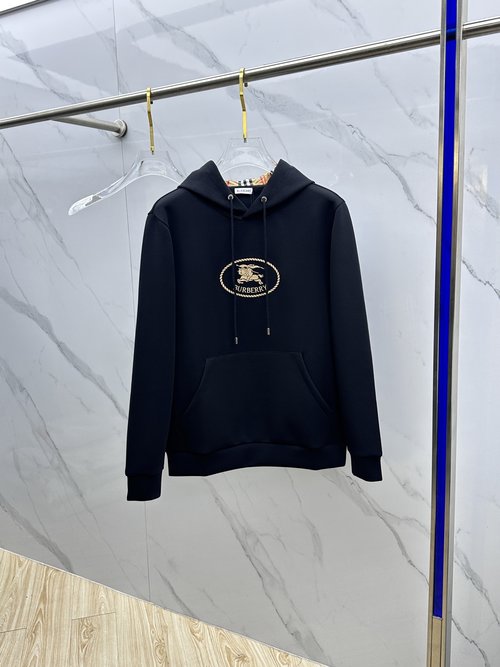 Burberry Soft Knitted Hoodie with Distinct Logo