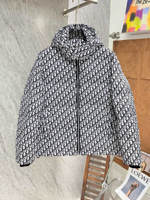 Dior Premium Down Jacket with 90% Down and Logo