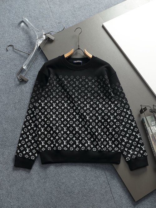 Louis Vuitton High-Quality Monogram Gradient Crewneck Sweater
