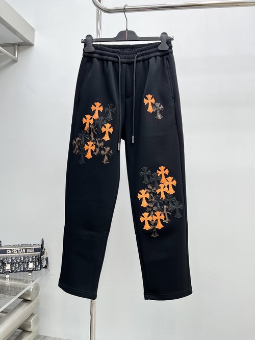 Chrome Hearts Imported Fabric Casual Pants for a Stylish Appearance