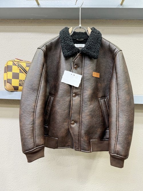 Brunello Cucinelli Faux Fur One-Piece Featuring Vintage Charm