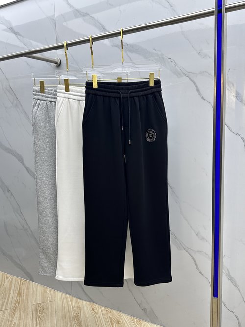 Dolce & Gabbana Comfortable Fleece Straight-leg Casual Pants