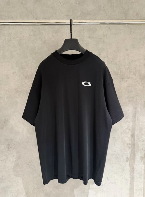 Balenciaga Embroidered Short Sleeve T-Shirt