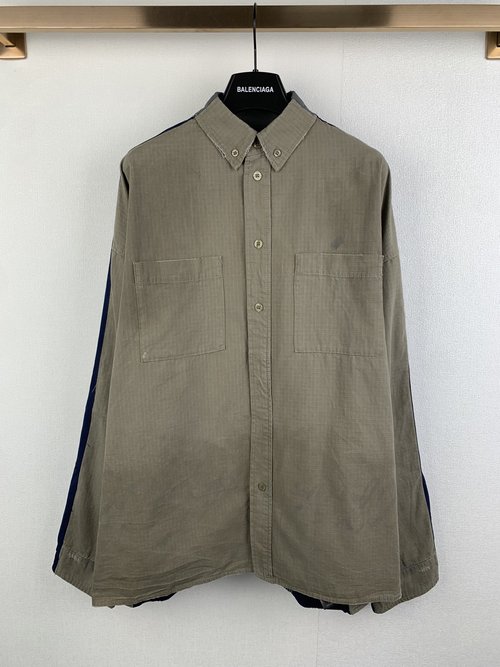 Balenciaga Heavy - Processed Water - Washed Shirt with Windbreaker