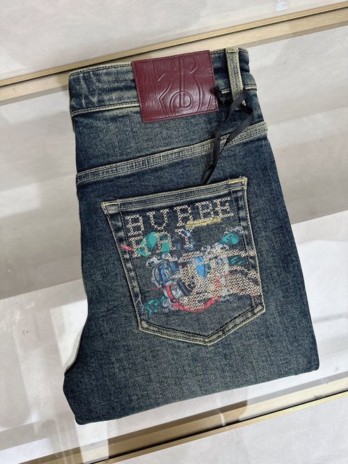 Burberry Original Denim Jeans, Super Customized, Premium