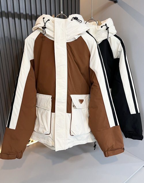 Prada Waterproof Down Jacket with High - tech Fabric