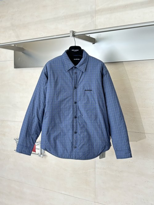 Balenciaga Contrast Stripe Cotton Jacket