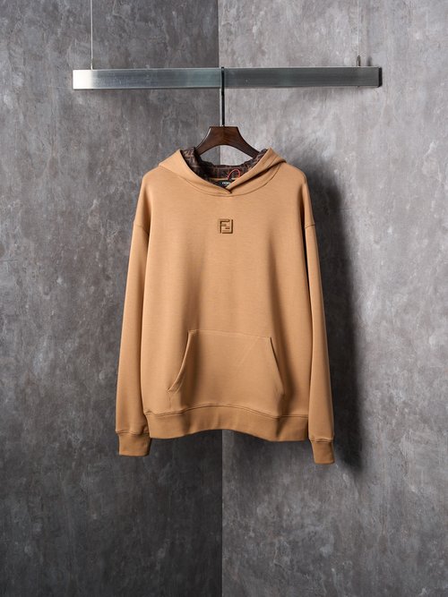 Fendi Embroidered Air Cotton Hoodie with Unique Details