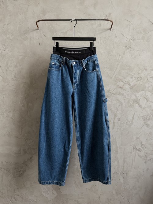 Alexander Wang Classic Black Cargo Work Jeans