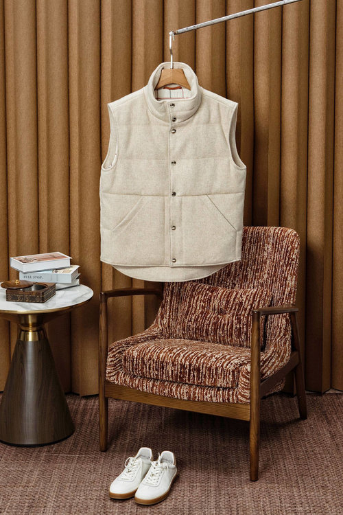 Loro Piana Soft Cashmere Down Vest with Good Design