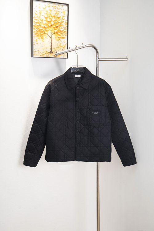 Dior Diamond Logo Collar Down Jacket, Soft & Warm