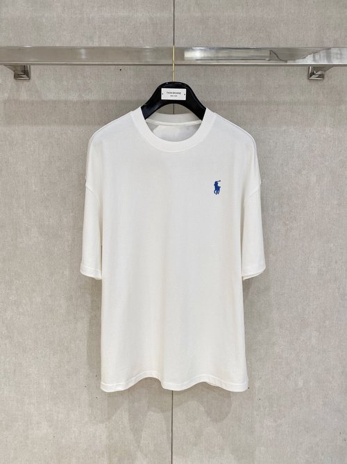 Polo Ralph Lauren Double-Layer Heavy-Duty Short-Sleeve Printed T-Shirt